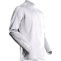 Mascot Customized 22681 Half Zip Long Sleeve T-shirt Blanc L Homme