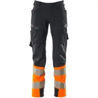 Mascot Accelerate Safe 19379 Big Thigh Pockets Work Pants Noir 50 / 35 Homme