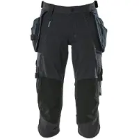 Mascot Advanced 17049 Hanging Pockets 3/4 Pants Noir 48