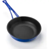 Lava Poêle à frire - 24 cm - 1,5 litre - Fonte - Bleu