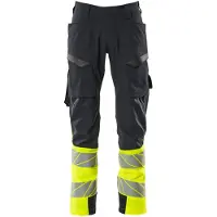 Mascot Accelerate Safe 19379 Big Thigh Pockets Work Pants Noir 46 / 30 Homme