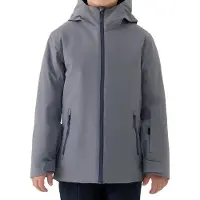 4F Garçons, Veste de ski, dunkelgraue Skijacke für Jungen (164), Gris, 164