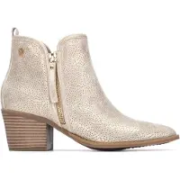 Xti pour femme. 14526606-ORO Bottines 145266 or (36), Doré, 3 à 5 cm, Fermeture éclair, Casuel