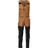 Mascot Customized 22069 Jumpsuit With Knee Pad Pockets Marron 54 / 82 Homme
