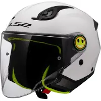 LS2 Of622 Funny Ii Junior Open Face Helmet Blanc L Enfants