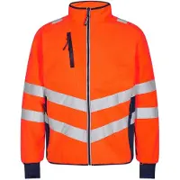 F-engel Veste polaire Safety orange/bleu ink taille L (L)
