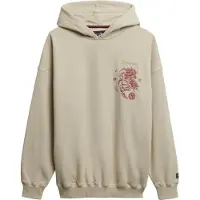 Superdry Femme Sweat à Capuche OverTaille Tokyo Narrative Beige Taille: 36