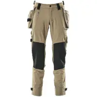 Mascot Advanced 17031 Hanging Pockets Big Work Pants Marron 56 / 35
