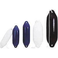 PLASTIMO Performance Uninflated With Rope Fender Blanc 21 x 62 cm