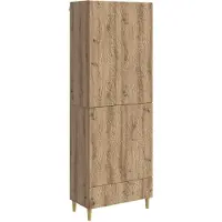 vidaXL Ensemble d'armoires , 2 pièces, en bois d'ingénierie « Artisan Oak »