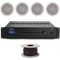 SubZero Système de Sonorisation pour Plafond 60 W 100 V