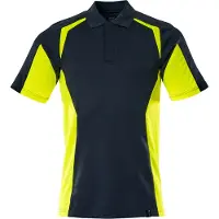 Mascot Polo bleu noir/jaune vif, taille XS 22083-771-01017