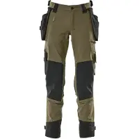 Mascot Advanced 17031 Hanging Pockets Big Work Pants Vert 62 / 35
