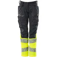 Mascot Accelerate Safe 19678 Work Pants Jaune 42 / 32 Femme