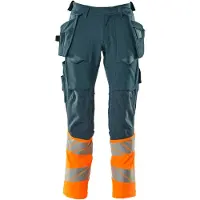 Mascot Accelerate Safe 19131 Hanging Pockets Big Work Pants Vert 56 / 32 Homme