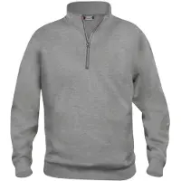 Clique Unisexe, Pull-over, Basic Half Zip, Gris, (XXL)