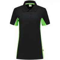 Tricorp 202003BlackLimeS Poloshirt Bicolor Dames (S)