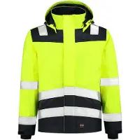 Tricorp Midi Parka High Vis Bicolor blouson de travail unisex jaune fluorescent - Tricorp T51 - Taille L