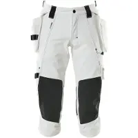 Mascot Advanced 17049 Hanging Pockets 3/4 Pants Blanc 44