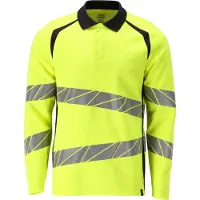 Mascot Polo-Shirt, manches longues Hi-vis jaune/bleu noir, taille XL 21383-327-17010