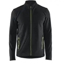 Blakläder 1866 Cardigan En Micropolaire - Bleu Marine Foncé/jaune Haute Visibilité - Taille L.