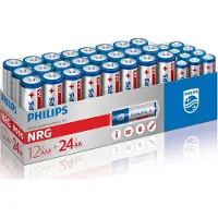 Philips Piles alcalines NRG AA-24 & AAA-12 Advantage pack