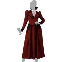 Atosa Vamp Woman Costume Rouge 2XL Enfants