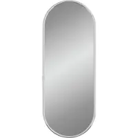 vidaXL Miroir mural Argenté 40x15 cm Ovale