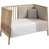 cambrass Abete 100x140x3 Cm Crib Duvet Cover 2 Units Gris Enfants