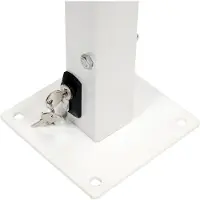 TRIZERATOP Barrière de parking / poteau de barrière H = 60 cm, L = 55 cm avec insert profilé