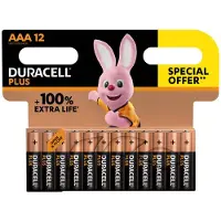 Duracell Plus Boost AAA 12stk/pk alkaline swan 53850 (12 pcs, AAA)