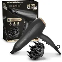 Saint Algue Sèche-cheveux – – Série Demeliss Ultra – Diffuseur – 3 niveaux de température – 2200 W – Noir