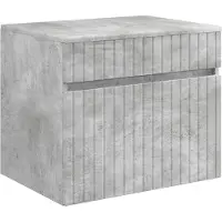 vidaXL Armoire de salle de bain murale , gris béton, 59 x 44,5 x 50 cm