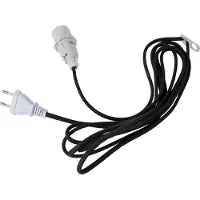 Best Season Câble de rechange pour étoiles lumineuses et articles suspendus Câble textile noir, env. 3,5 m / dans un sachet en polyéthylène, 293-03