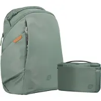 Leofoto Daily Lite Series Backpack 17L - Vert incl. Cube Photo