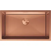 Mexen Trixo évier en acier inoxydable 1 bac 750 x 440 mm, cuivre - 6415751000-65