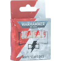 Games Workshop Kostky Warhammer : 40,000 - Dé Cicatrices Blanches (16 ks)