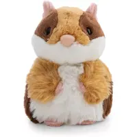 Nici Peluche « Cochon d'Inde » 12 cm, blanc/beige/marron, en position debout