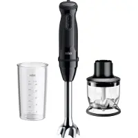 Braun MultiQuick 3 MQ30201M 0.6 L Immersion blender 900 W Black, Satin steel