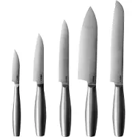 Boska Knife Set Copenhagen - 5 couteaux de cuisine - Pour tout type d'aliments - Design unique - Lavable au lave-vaisselle - acier inoxydable