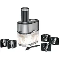 Rommelsbacher Coupe-légumes en spirale 100 W, bac collecteur 2,5 l, 5 lames interchangeables noir-ed EGS 80 GNUDEL