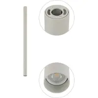Lyora Spot long en saillie Fourty M 75cm - gris clair