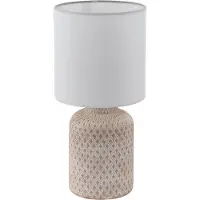 Eglo Lampe de table abat-jour Bellariva Rural
