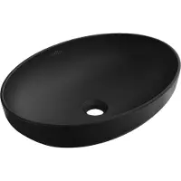Mexen Cornelia lavabo à poser 50 x 36 cm, noir mat - 21885085