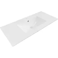 Mexen Atena lavabo encastré 100 x 46 cm, blanc - 25011000