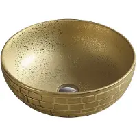 Mexen Brian lavabo pour comptoir 40x40 cm or (22064052)