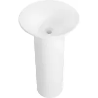 Mexen Lavabo sur pied Leta en conglomérat 45 x 45 cm, blanc mat - 26574500