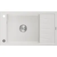 Mexen Elias évier 1 bac en granit avec égouttoir court 795 x 480 mm, blanc - 6511791005-20