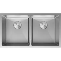 Mexen Binox évier en acier inoxydable 2 bacs 800 x 450 mm, inox - 6421802000-01