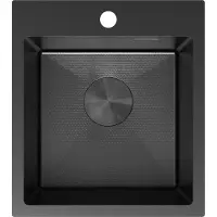 Mexen Solix évier en acier inoxydable 1-bac 400 x 450 mm, noir HC - 6401401000-70HC